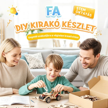 🚀  DIY – Fa építő STEM készlet gyerekeknek 🔬📦