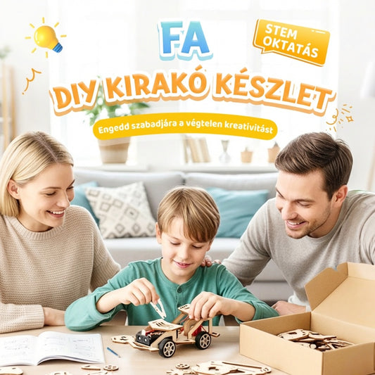 🚀  DIY – Fa építő STEM készlet gyerekeknek 🔬📦