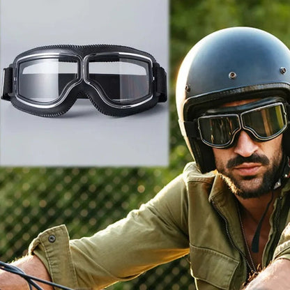 🏍️🛡️ OTG Vintage motoros szemüveg (szemüveg felett is viselhető) 👓