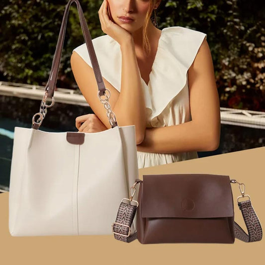 2024 New Ladies geantă de mână doamnelor Set Crossbody Bag geantă de umăr 2 Pcs Set