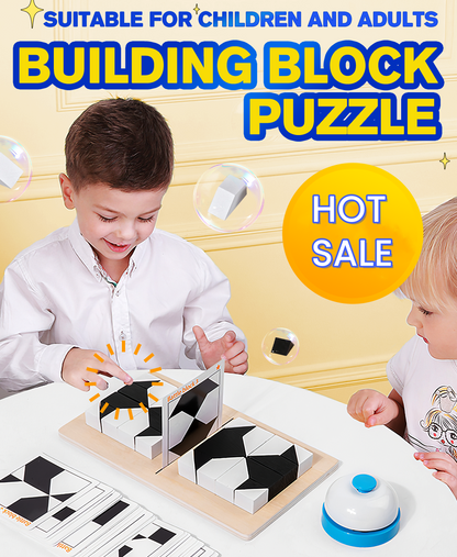 🎁🎅🧩 FEKETE-FEHÉR MONTESSORI PUZZLE | | 3-8 Éves Korosztály | Térbeli Logika Fejlesztő