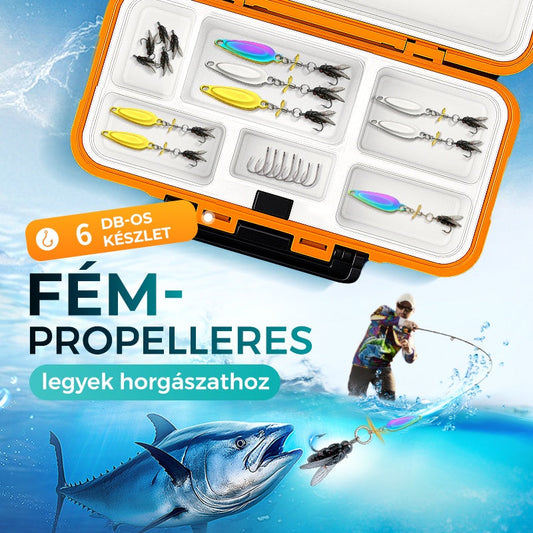 2026 Fém propelleres horgászcsali halak fogásához