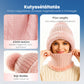 🧢 NŐI TÉLI EGYRÉSZES KÖTÖTT KÖTÖTT SAPKA SÁL MASZK