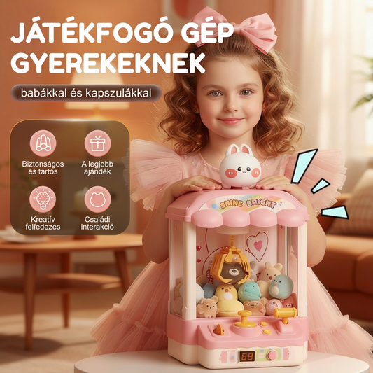 🧒Gyerekeknek szóló aranyos állatos kaparógép babákkal és kapszulákkal