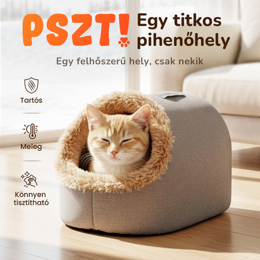🔥 Forró akció  🐾 Kényelmes barlang alakú macskaágy🐈🐕💤