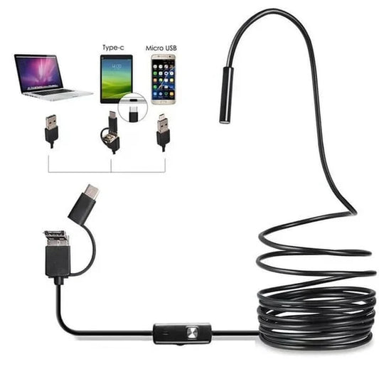 🔦📹 Legkelendőbb USB endoszkóp kamera –💡 HD 640x480, IP67 vízálló, 6 LED lámpa, rugalmas 10m kábel, Androidhoz és PC‑hez 💻