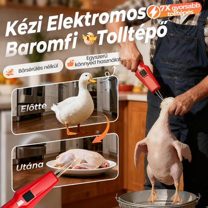 Könnyű kopasztás, időt és energiát takarít meg – gyorsan megtisztítja a baromfit – Baromfi elektromos kopasztógép – Utánvéttel! 🐓