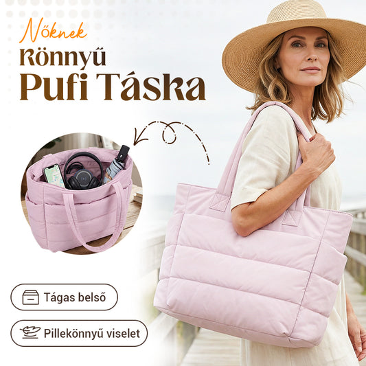 Könnyű női pufi táska
