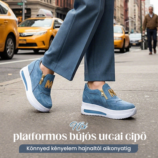 👍Női platformos bújós utcai cipő👞