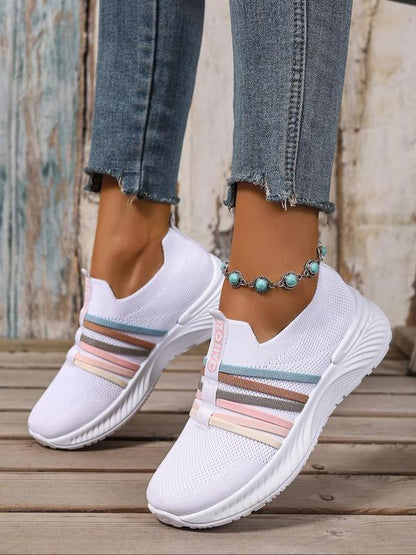 👟👣 2026 Női lélegző hálós felcsúszós cipő (EU 36-44) ☁️