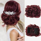 【💞Gyors frizuraváltás】🎀Rövid, göndör chignon hajhosszabbításhoz
