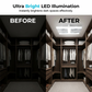 📢 ⏰ Modern 2 az 1-ben LED mennyezeti ventilátor lámpával 🌬️