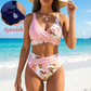🌼👙 Női Alakformáló Bikini, Virágmintás 🏖️