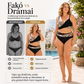 🌺👙 Mintás, formáló hatású kétrészes bikini 🏖️
