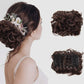 【💞Gyors frizuraváltás】🎀Rövid, göndör chignon hajhosszabbításhoz