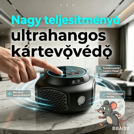 🐭 Nagy teljesítményű ultrahangos rovarriasztó