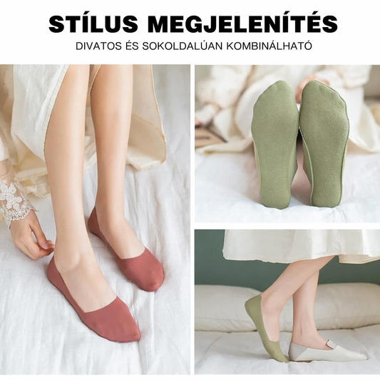 ✨🧦 Női jégselyem szilikon csúszásmentes lélegző zokni 🧊