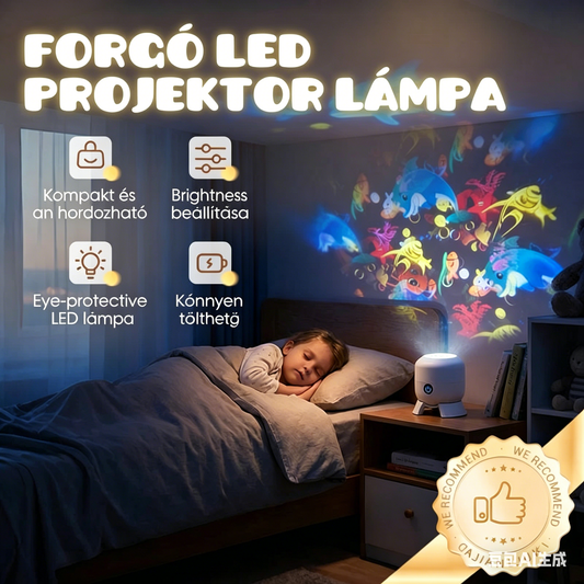 ✨Dinamikusan forgó LED projektor lámpa