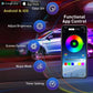 🚗✨ Autó alvázához rögzíthető, rugalmas, vízálló RGB LED szalagvilágítás (2 db) 🌈