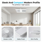 📢 ⏰ Modern 2 az 1-ben LED mennyezeti ventilátor lámpával 🌬️