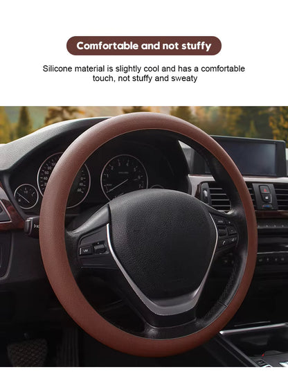 🎁 Vásároljon 1 kap 1 ingyenes 🔥 Egész évben használható szilikon autó kormánykerék borító 🚗