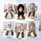 ❄️Női téli egyrészes sapka-sál-maszk 4 az 1