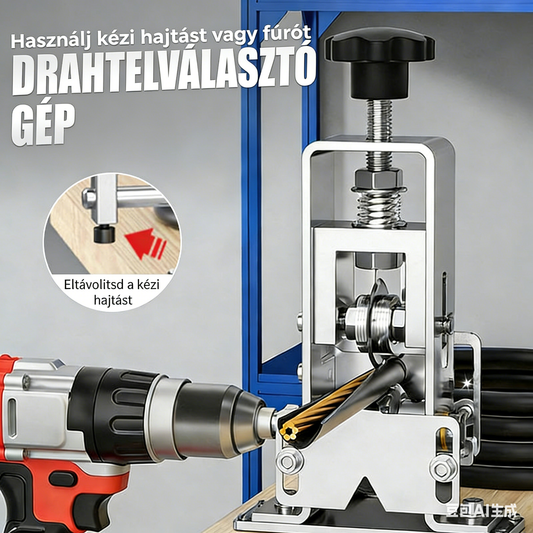 1-25 mm-es vezetékekhez való huzalhámozó gép