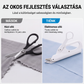 Rozsdamentes acél pengék – éles, kopásmentes vágás, még a csúszós anyagokon is – Vezeték nélküli elektromos szövolló – Utánvéttel! 🔪