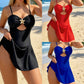🐚✨ Tengeri csillag díszes áttört női bikini 🏖️