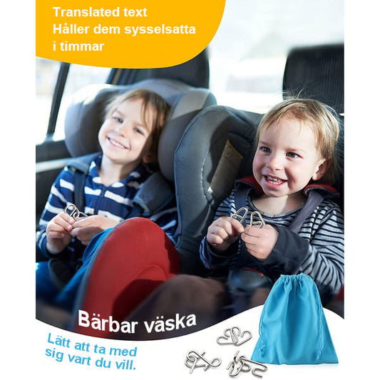 IQ Toys oktatási intellektuális játékok, Brain teaser fém fejtörők