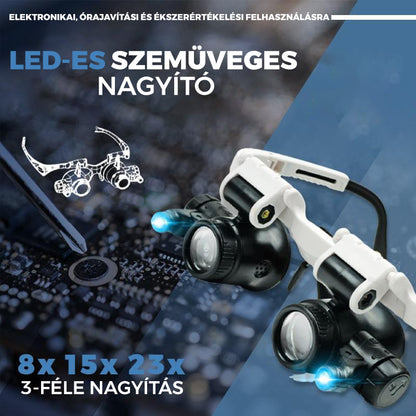 LED Szemüveg Nagyító