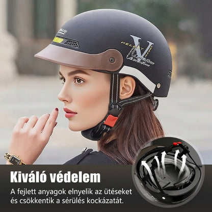 ⛑️🛵 Légáteresztő, könnyű, ütésálló motoros sisak