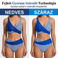Kétrészes, színes blokkos és csíkos bikini