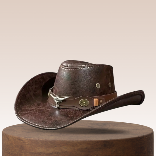 Légáteresztő, napvédő cowboykalap