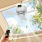 💖💨 Újratölthető mennyezeti ventilátor LED-es lámpákkal – Hűvös és világos bárhol ✨🏡