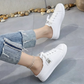 💐Női farmer anyagú slip-on papucs – kényelmes talp és laza stílus (EU 36-43) 👟☀️