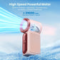 ❄️ Győzze le könnyedén a hőséget – Mini kézi ventilátor LED kijelzővel és 6 sebességgel 💨😍