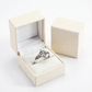💍🔮 Kelta csomós gyűrű – háromszög mintás, vintage | Misztikus design, ezüst szín 💪