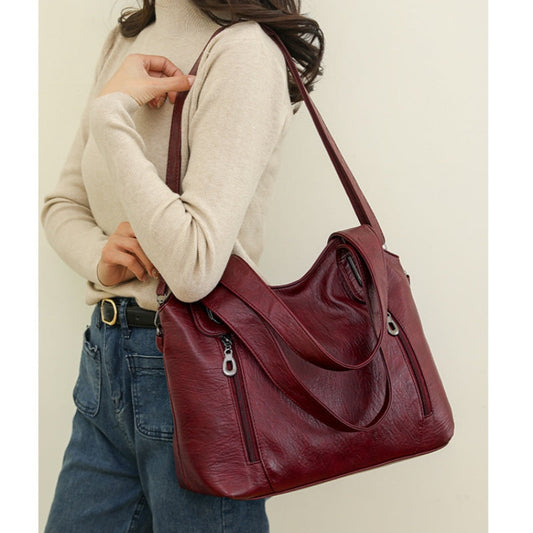 Retro Large Capacity Adjustable Crossbody Handbag