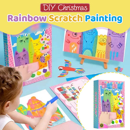 20 db pontozott karcolásos kép – korlátlan kreativitás, gazdag minták, végtelen lehetőségek – DIY karácsonyi karcolásos festőkészlet – Utánvéttel! 🎨