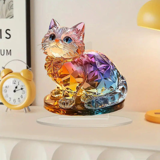 🐱Színes Kitten asztali állványos dekoráció
