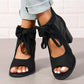 ✨Női Bow Open-Toe Chunky sarok szandálok
