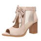 ✨Női Bow Open-Toe Chunky sarok szandálok