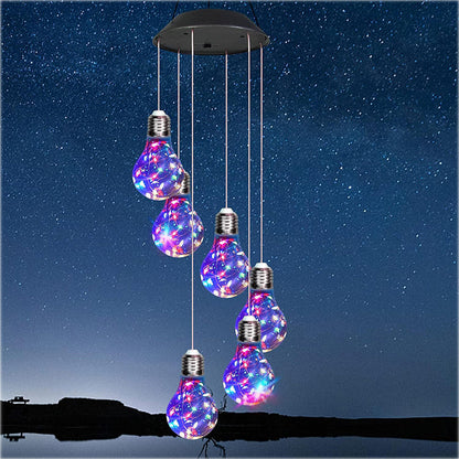 💡✨Kültéri napelemes LED rézhuzalos szélcsengő fénygömb labda