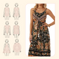 ✨🌈Boho ruha virágos mintával és pántokkal