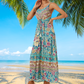 ✨🌈Boho ruha virágos mintával és pántokkal