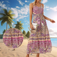 ✨🌈Boho ruha virágos mintával és pántokkal