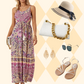 ✨🌈Boho ruha virágos mintával és pántokkal