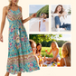✨🌈Boho ruha virágos mintával és pántokkal