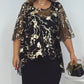 【S-4XL】👗Elegáns női 2 részes szett fekete színben (átlátszó felső + ruha)